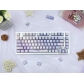 Dreamy Water Lily 104+26 PBT Backlit Keycaps Set Cherry Profile for MX Switches Mechanical Gaming Keyboard